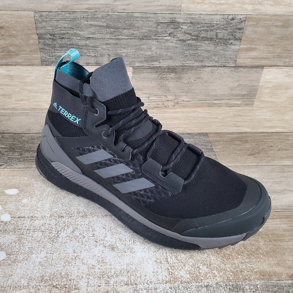 Adidas Terrex Free Hiker Primeblue Womens Hiking Boots Sz 9.5 Black Sneakers